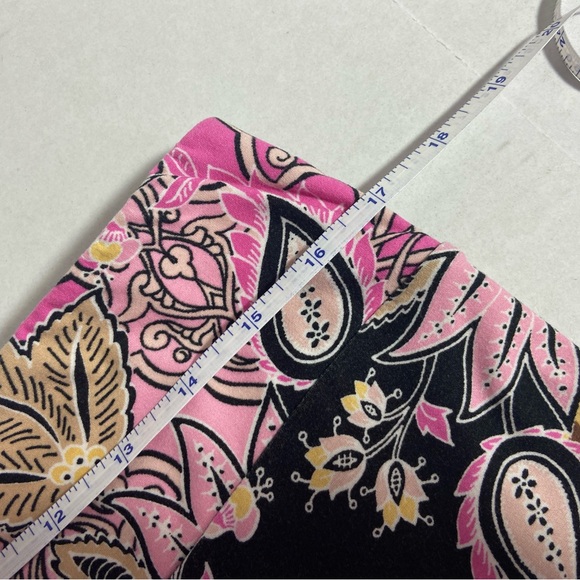 No boundary’s Jr. XL Retro Boho Bellbottom Pants or Loungers Floral Pink - Picture 2 of 11